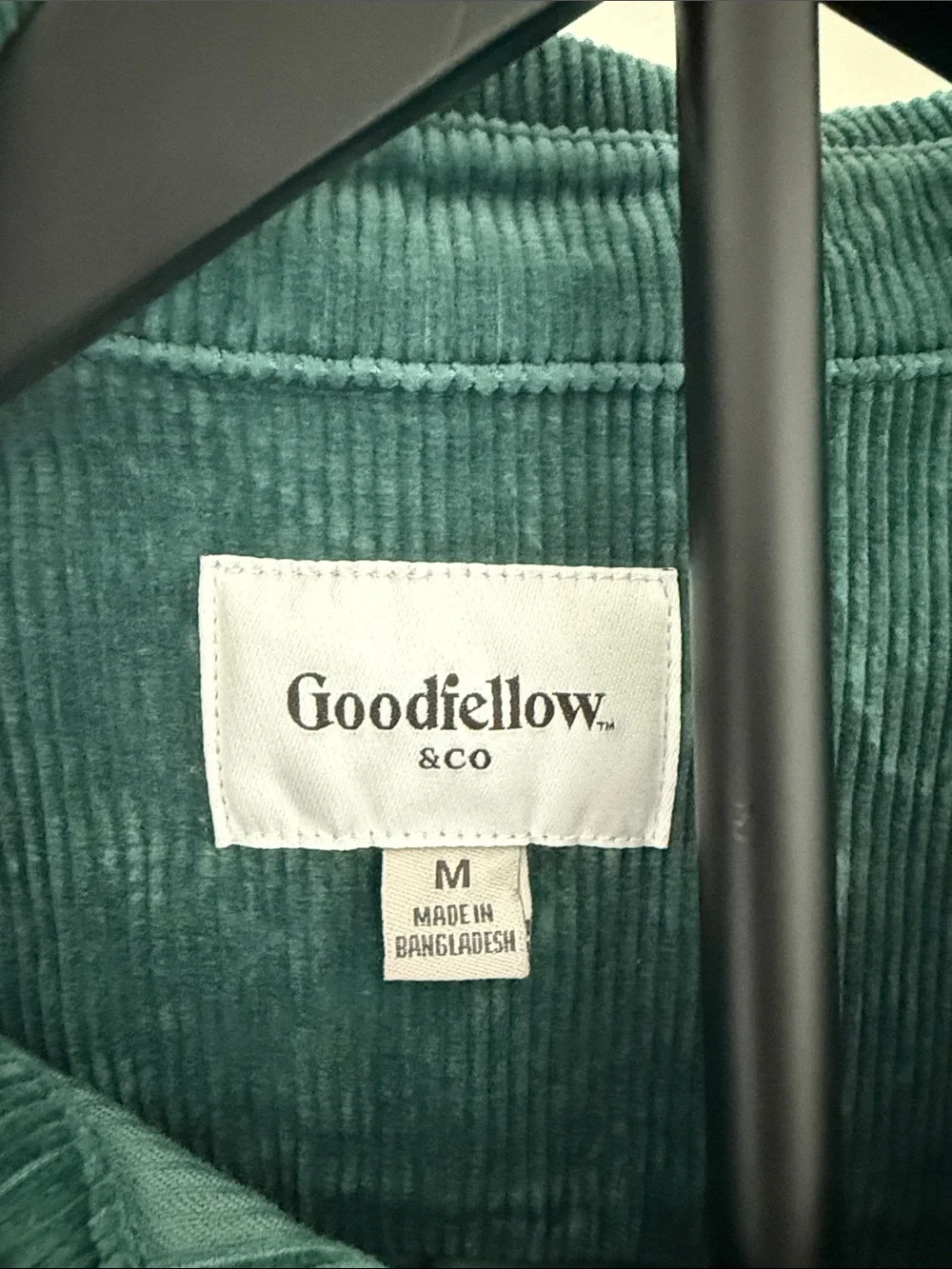 Corduroy Button-Front Shirt Jacket